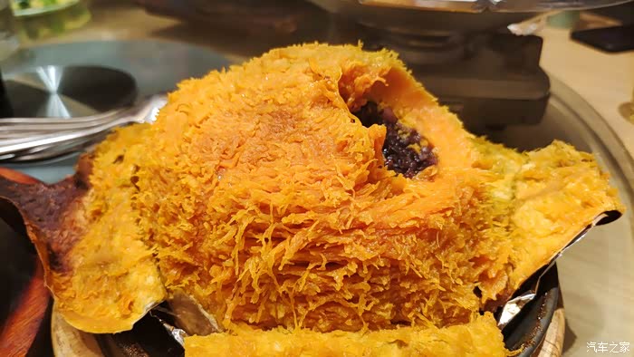 八宝烤南瓜香甜糯米好吃