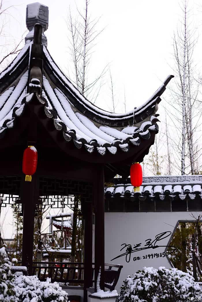 美丽龙园,美过江南-v3车主节前探访龙园,拍雪后古建美景