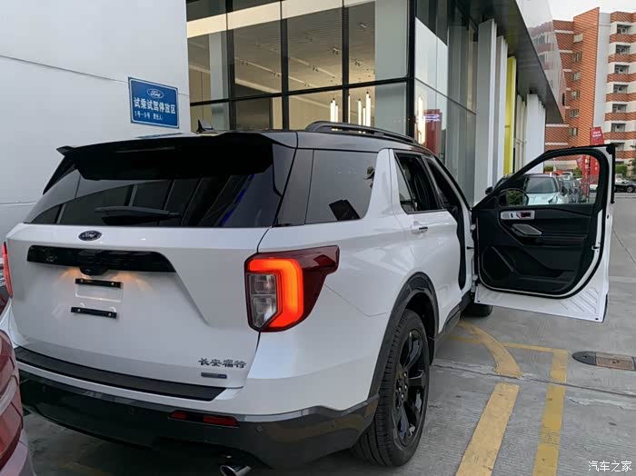 【图】提车 提车 新探险者 st-line 格陵兰白_探险者论坛_汽车之家