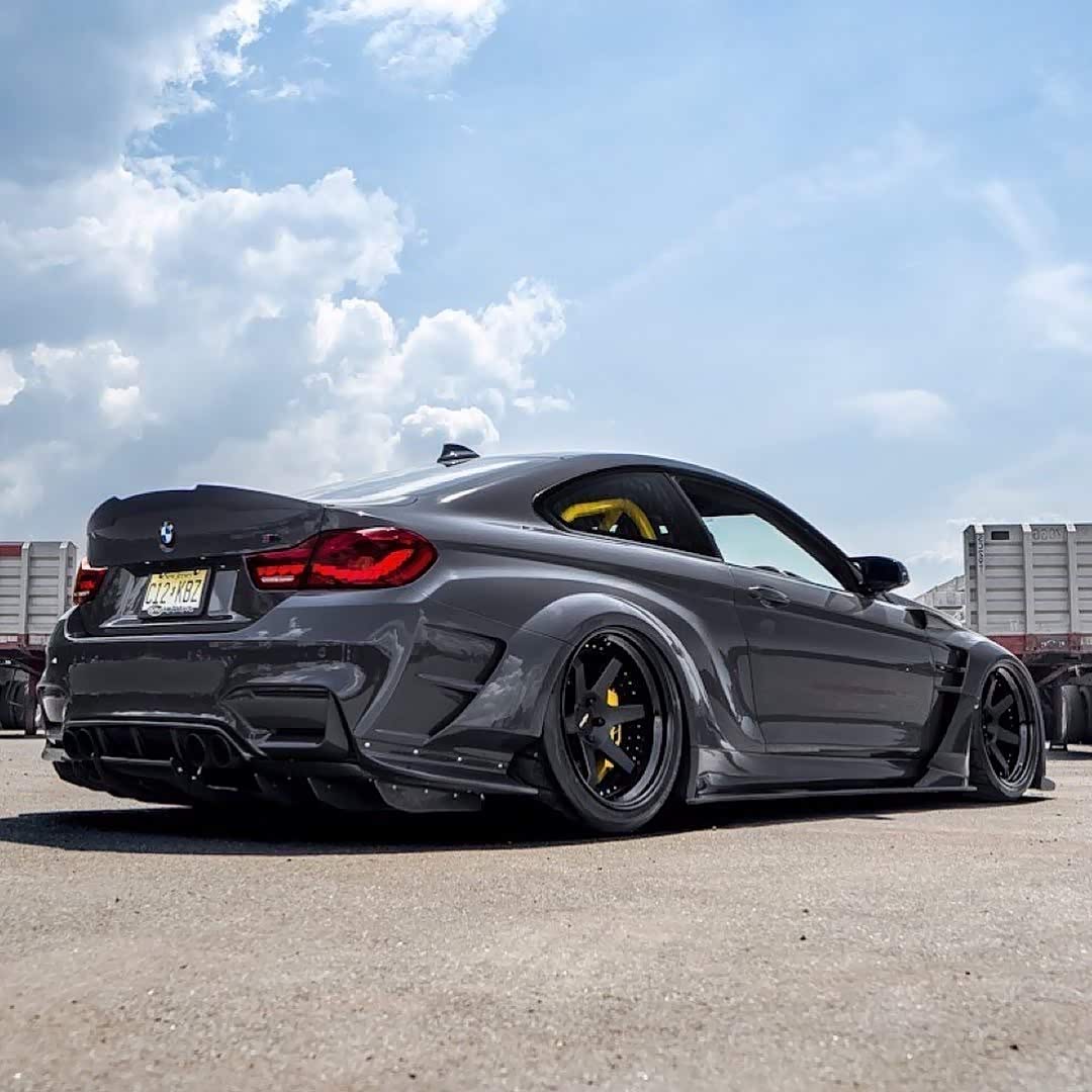 宽体,水泥灰战斗范的宝马m4