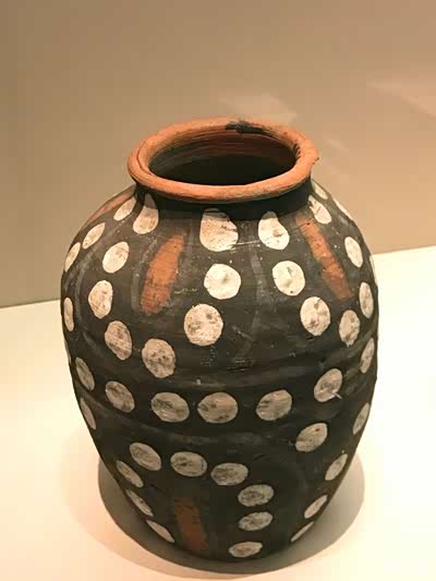 彩绘陶罐,南北朝—唐代.