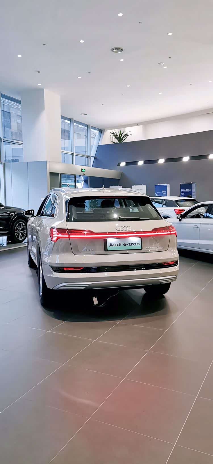 遇到颜色很特别的奥迪e-tron,太惊艳了