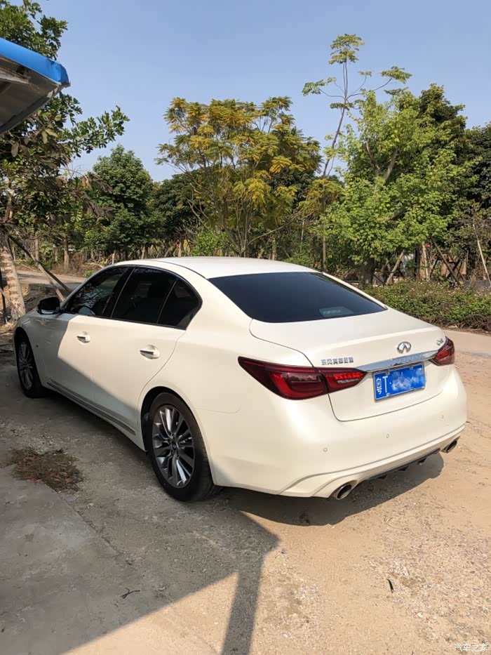 【图】18款q50l进享版白色提车 用车感受_英菲尼迪q50/q50l论坛_汽车