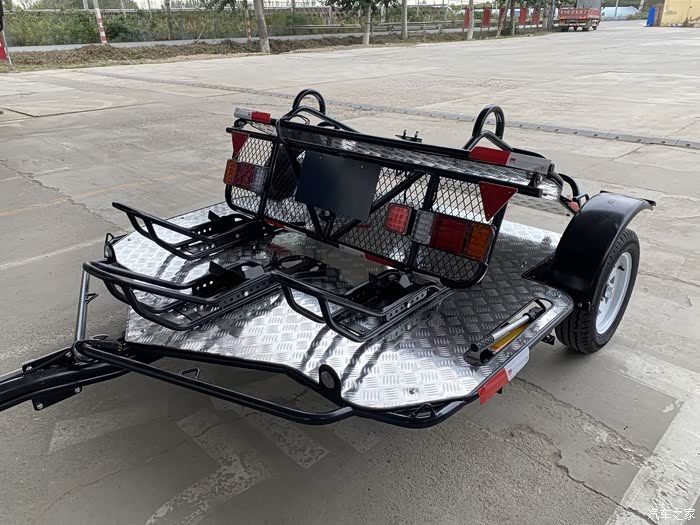 gl8改装拖车勾拖挂摩托车板车使用感受