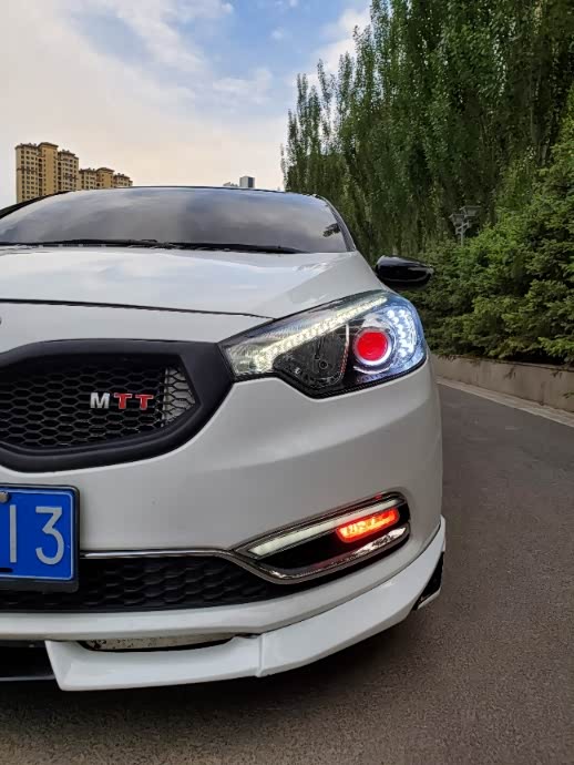 15款起亚k3外观改装