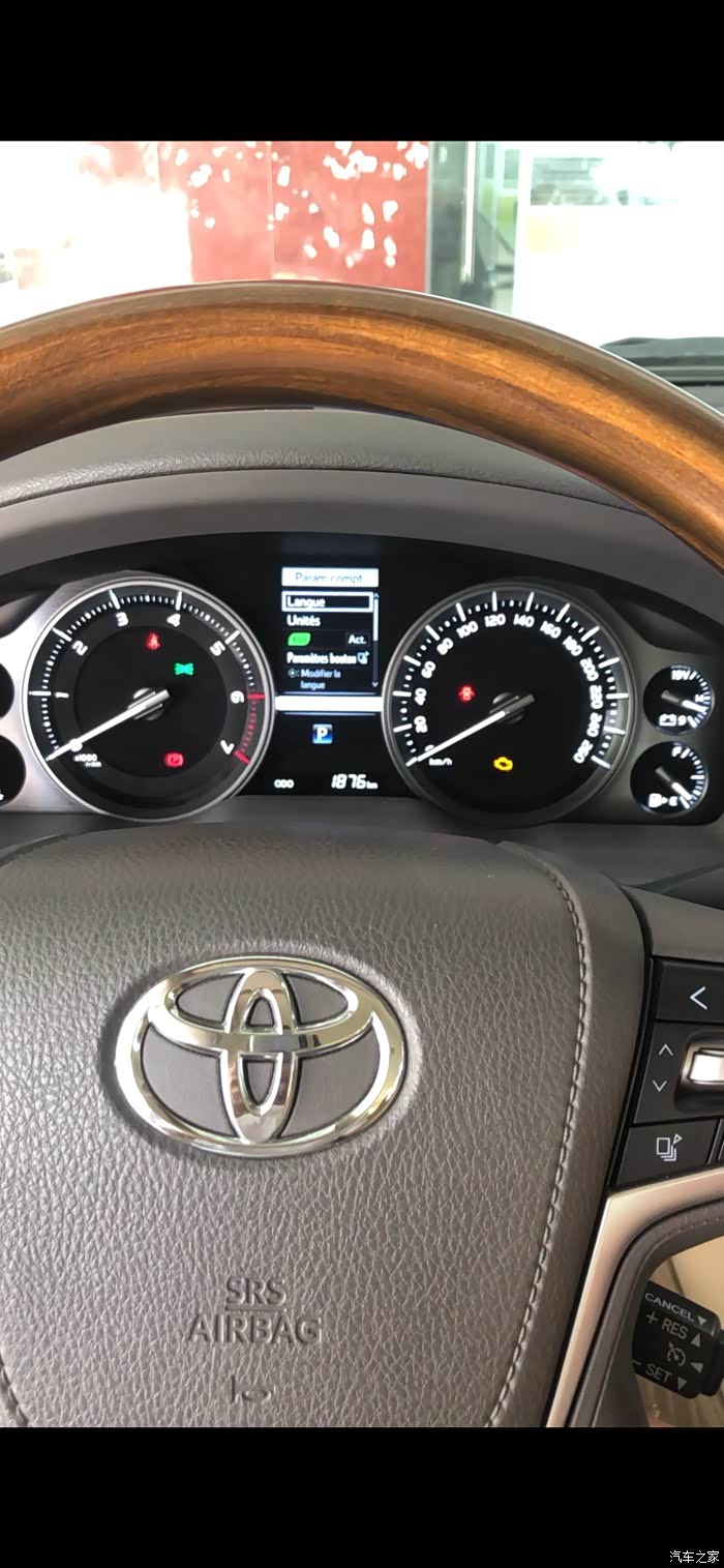 兰德酷路泽5700液晶仪表调出中文