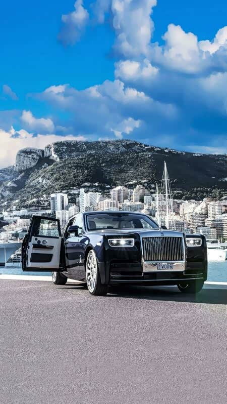 风景很美绿色的车最酷你们觉得吗