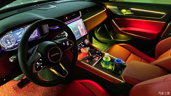 2021款捷豹xfl全网第一台加装夜店氛围灯.