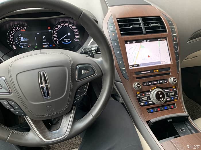 【图】mkz中控面板改色(木纹贴纸)_林肯mkz论坛_汽车之家论坛