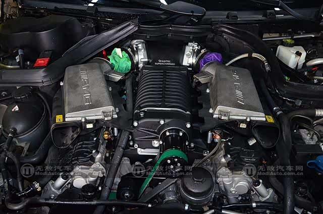 奔驰c63amg改weistec机械增压