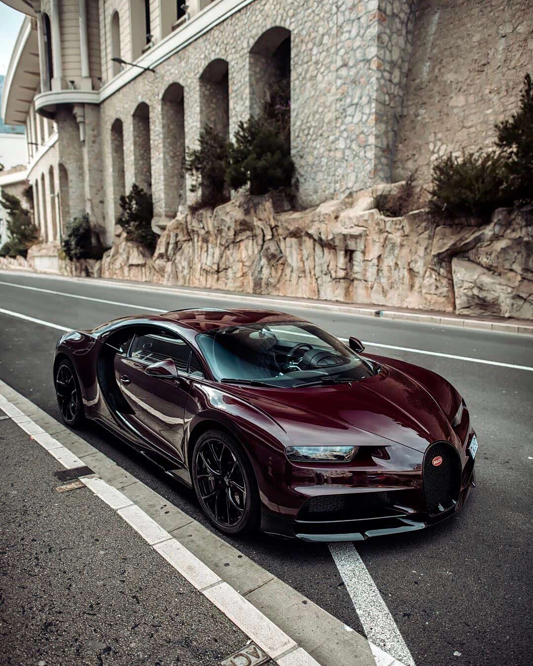 【图】bugatti chiron 酒红色外观更具诱惑力_布加迪论坛_汽车之家