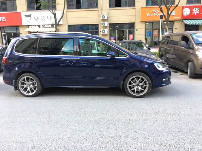 夏朗380晨空蓝外观小改总结(氙气,轮毂,银耳,改色膜)