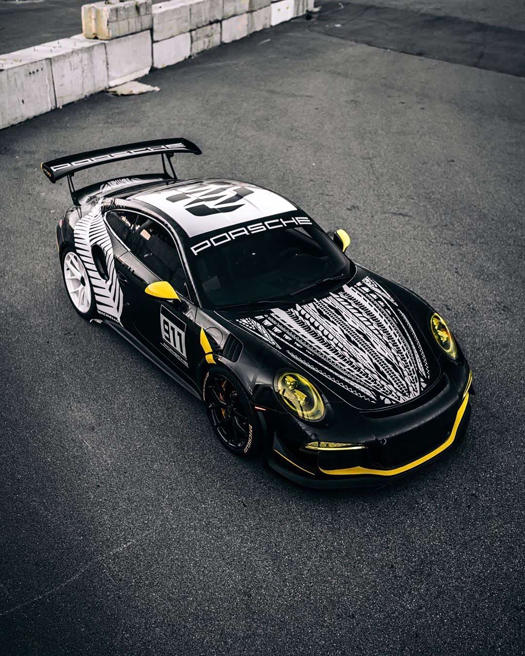保时捷911 gt3rs这个贴花莫名的好看