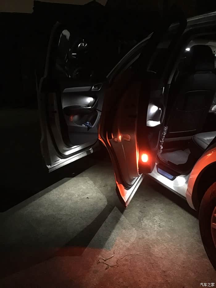 diy加装红色门灯_奥迪q3论坛_汽车之家论坛