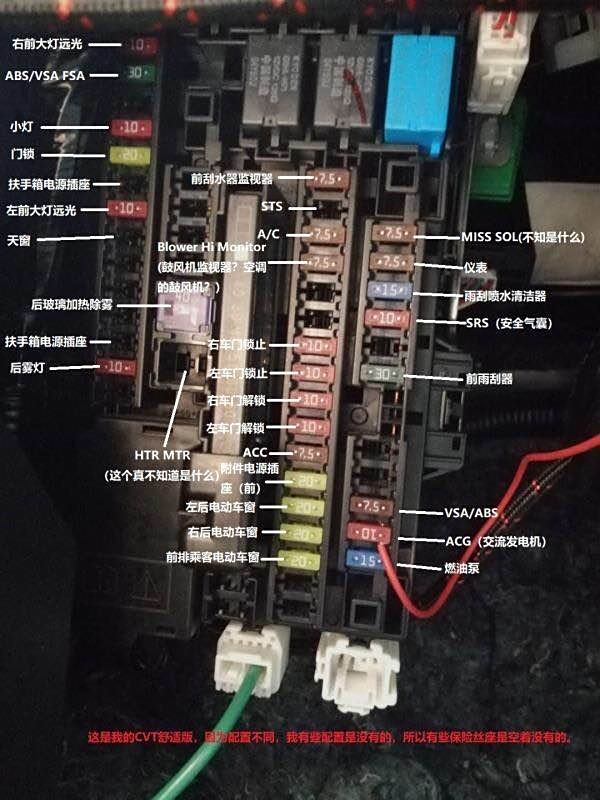 本田点烟器保险丝图标图片