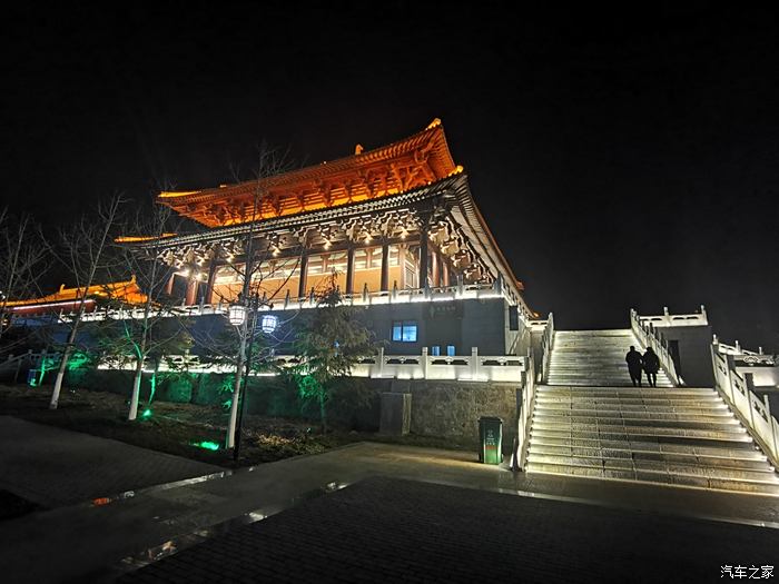 唐县唐尧古镇夜景图片