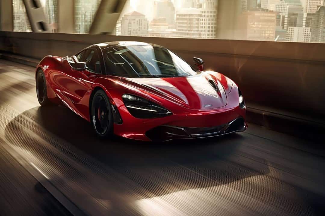 夜幕中的红色精灵,mclaren 720s._迈凯伦720s论坛_手机汽车之家