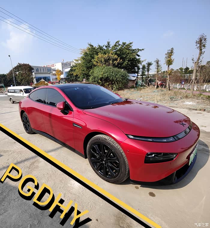 【图】曜日红轮毂黑化_小鹏p7论坛_汽车之家论坛