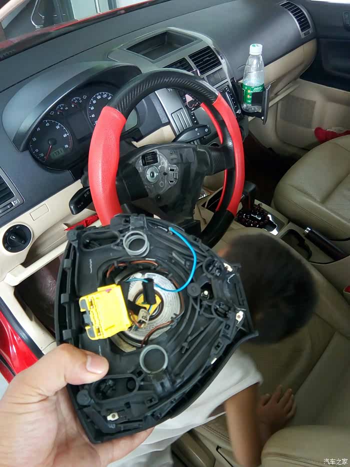 polo换安全气囊后续.