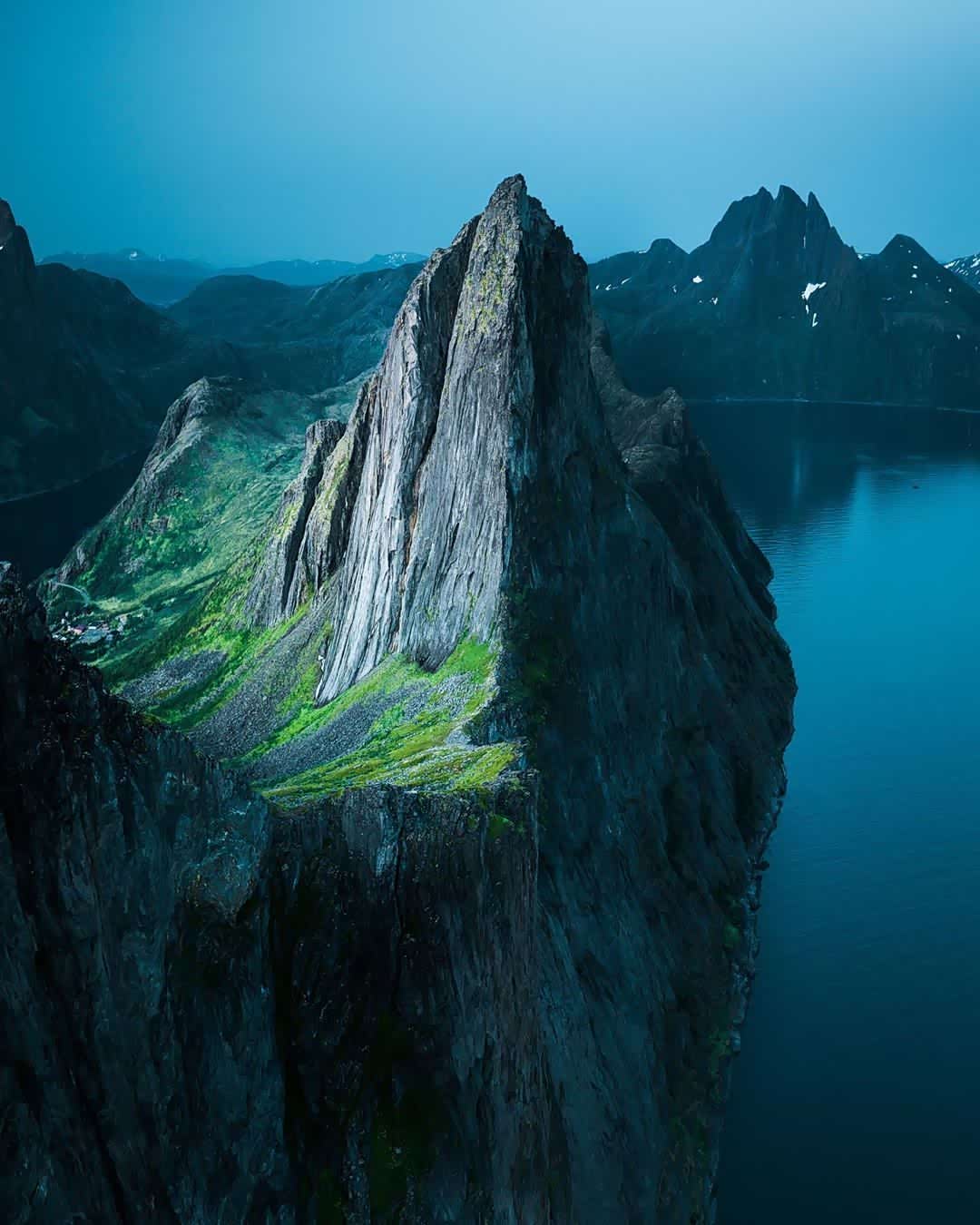 挪威的高冷范儿山水相间太美了