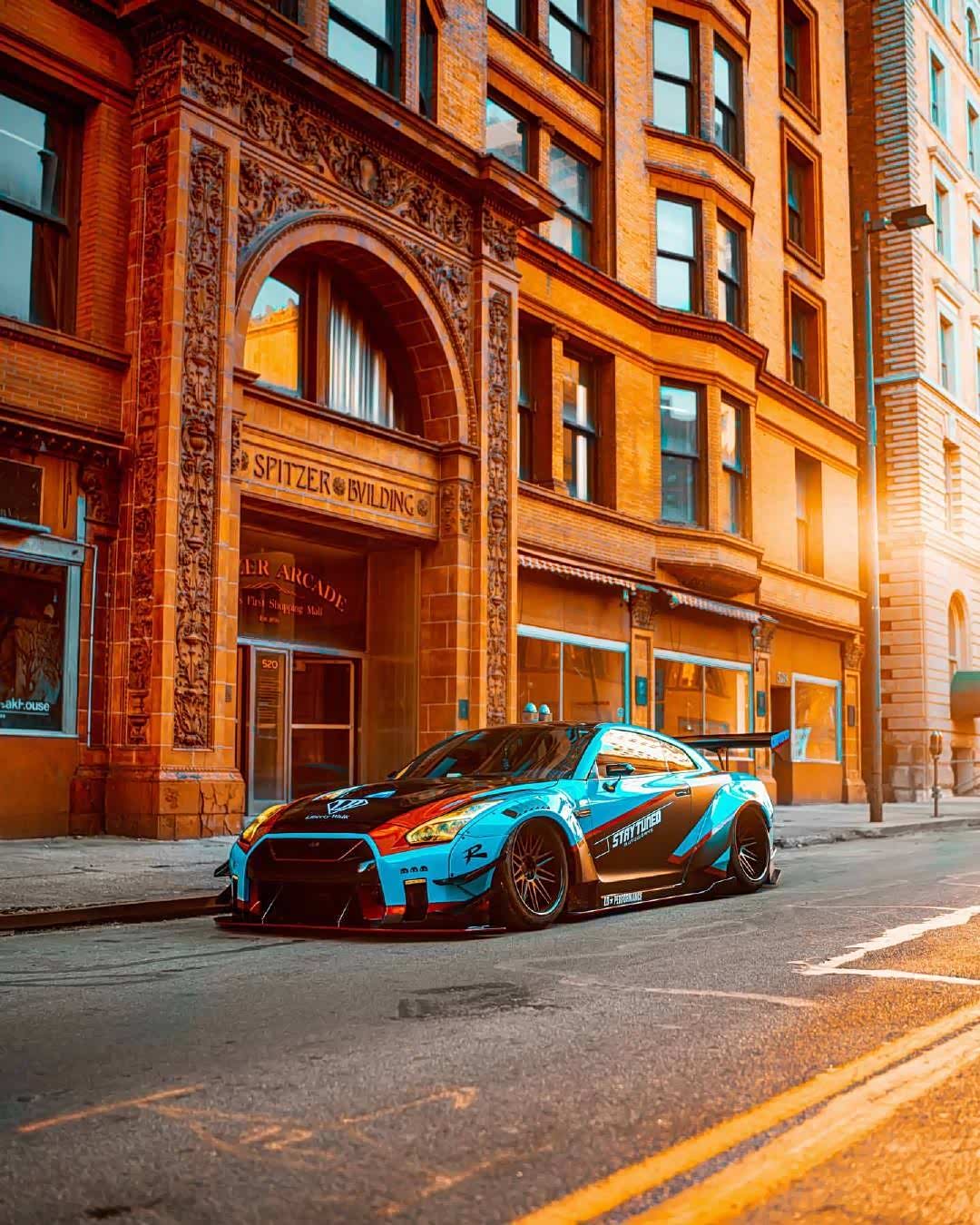 这辆日产gtr的涂装真是深入我心