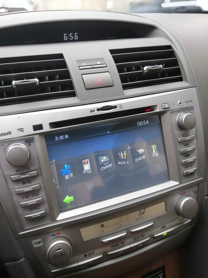 6代凯美瑞换中控屏导航