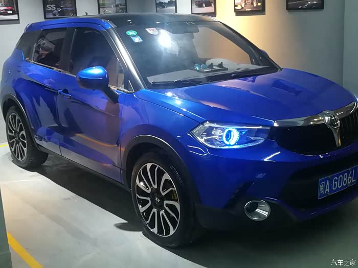 【图】全车改色 19寸大轮子 极光运动侧包围 屁股_中华v3论坛_汽车之