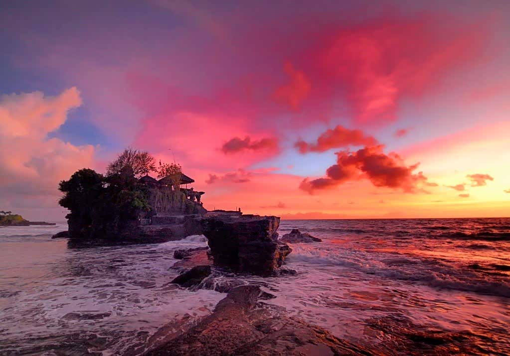 全球最美的落日景色之一库塔海滩