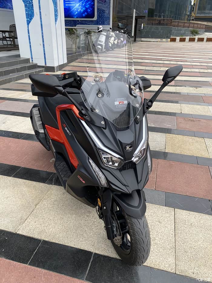 光阳s350改装后视镜前移