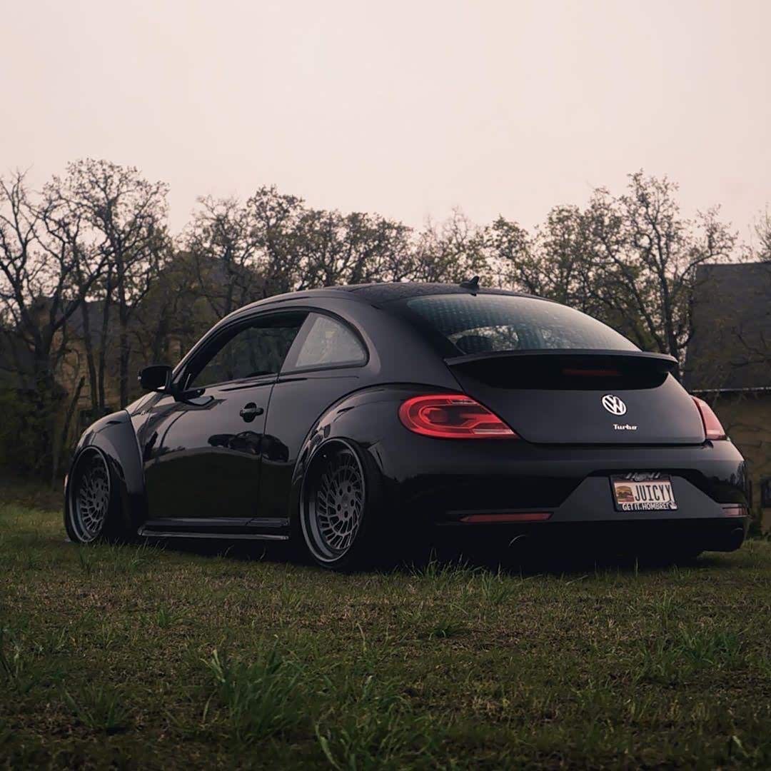 全黑涂装的甲壳虫也可以这样炫酷.