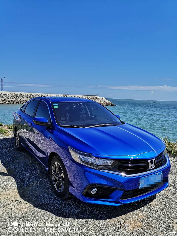 欢迎儿子加入本田大家族喜提炫动蓝享域