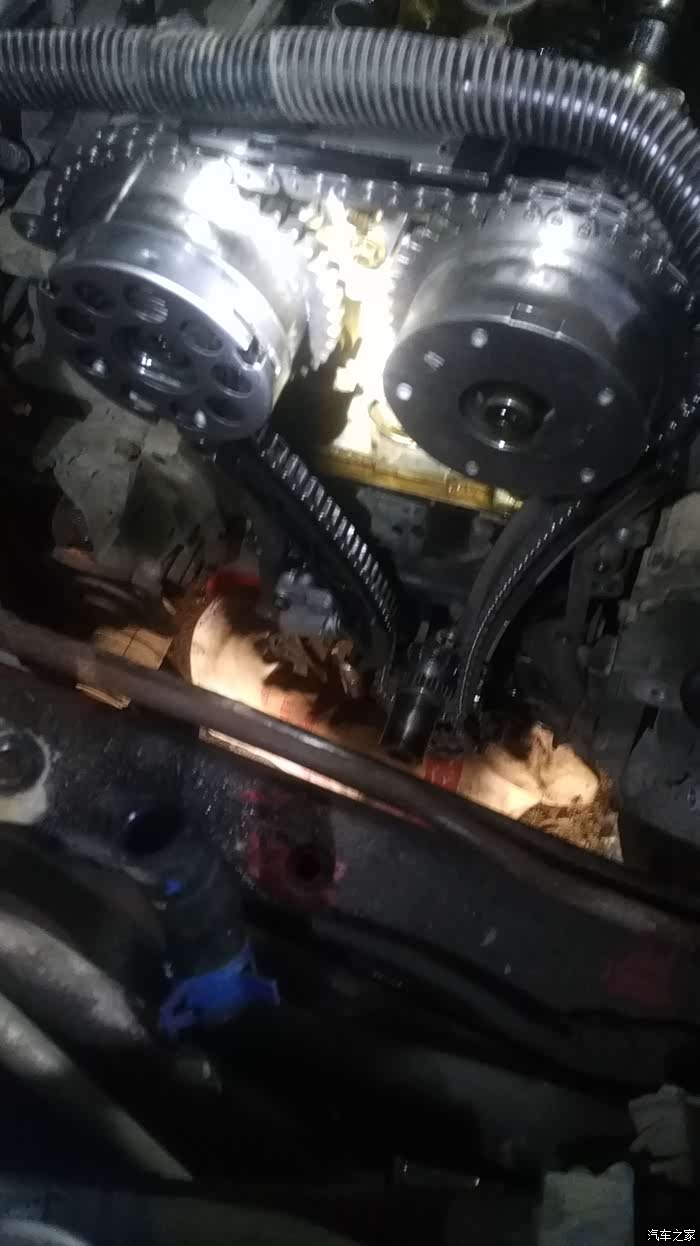 奇瑞a3e4g16dvvt成功换正时11件套