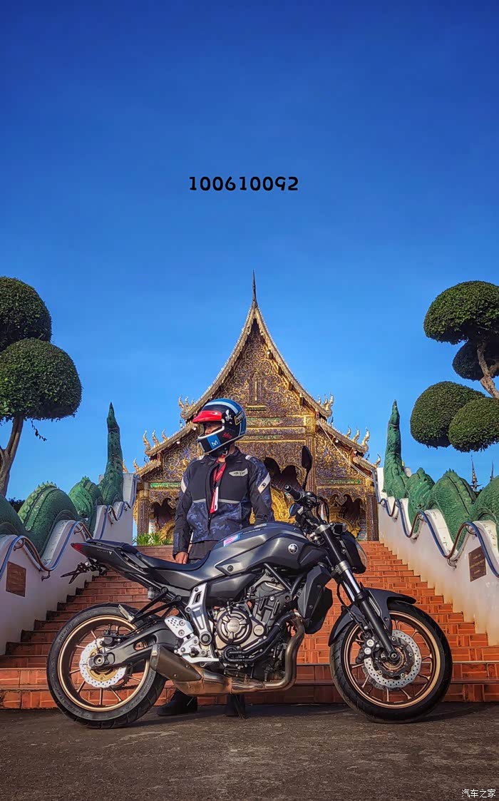 清迈机车旅行雅马哈mt07蓝庙之旅