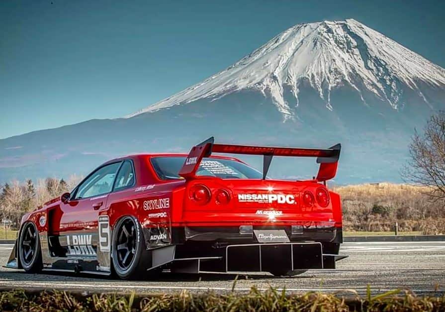 日产gtr r34,这次是在富士山的脚下,改变了以往的性格
