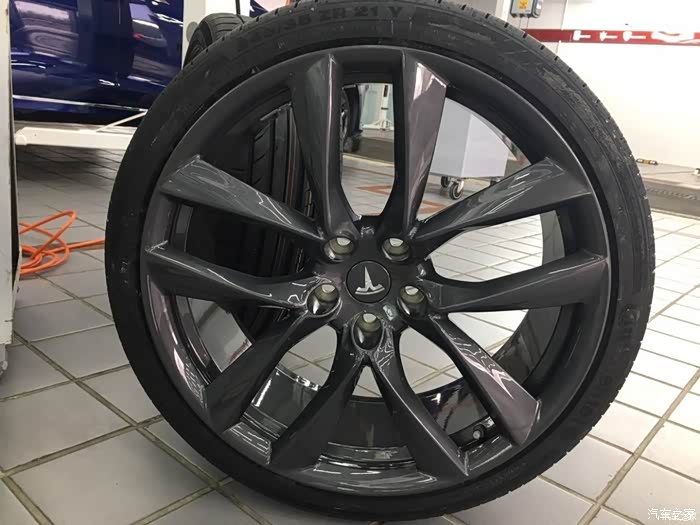 【图】收套models 21寸蛛网轮毂 枪灰色_model s论坛_汽车之家论坛