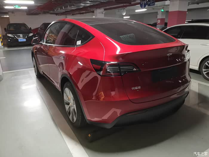 【图】红色modely红色modely,体验还可以_model y论坛_汽车之家论坛