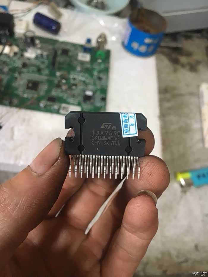 又来折腾教你少花钱原车7388功放ic升级国产7850