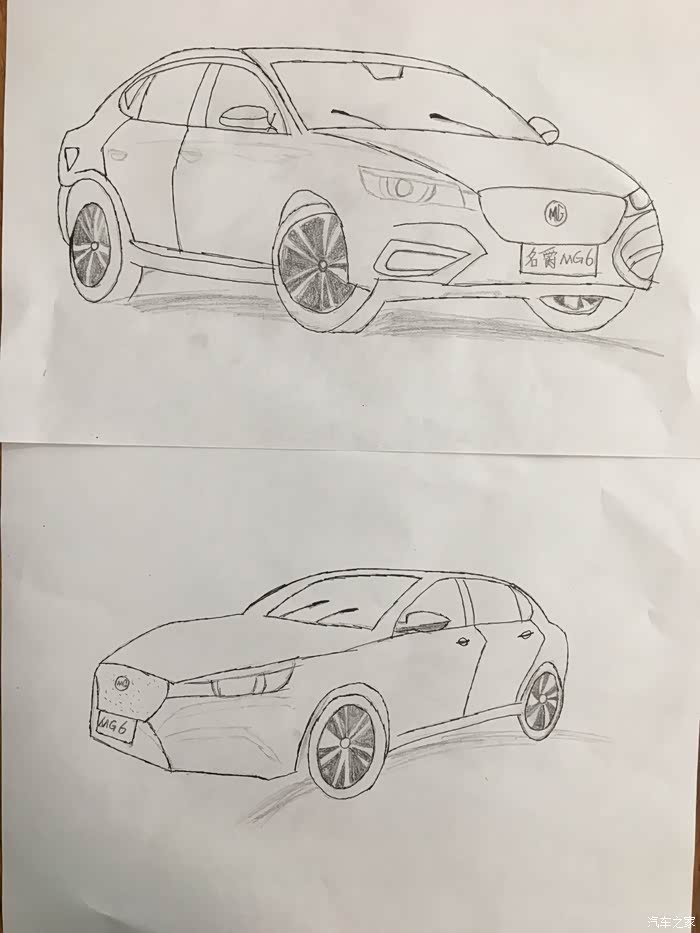 【爵对精彩】名爵宝宝手绘mg6~~喜欢就要画出来