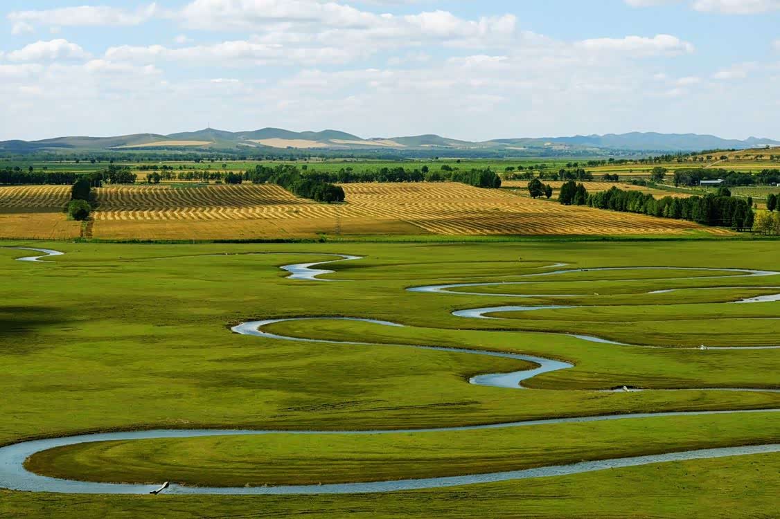 河北沽源县滦河神韵闪电河九曲十八弯
