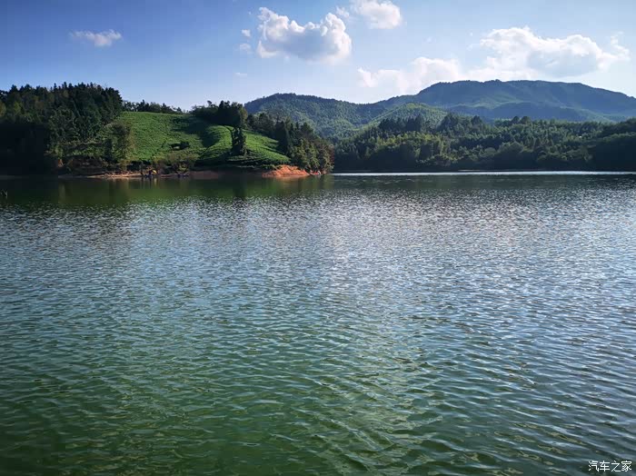 降温送关怀国庆节自驾游钓安吉大河口水库2观赏水库美景