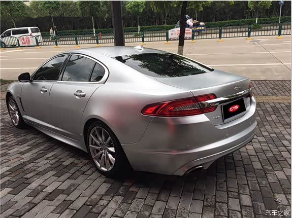 捷豹xf电光金属钛银汽车改色