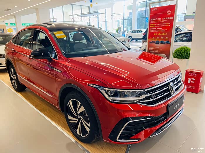 时尚轿跑suv红色途观x