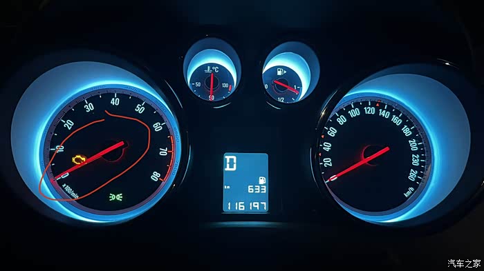 英朗gt故障灯亮转速表时而转时而不动