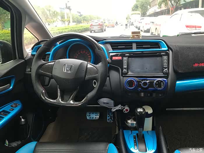 飞度gk5内饰完美改装分享给车友