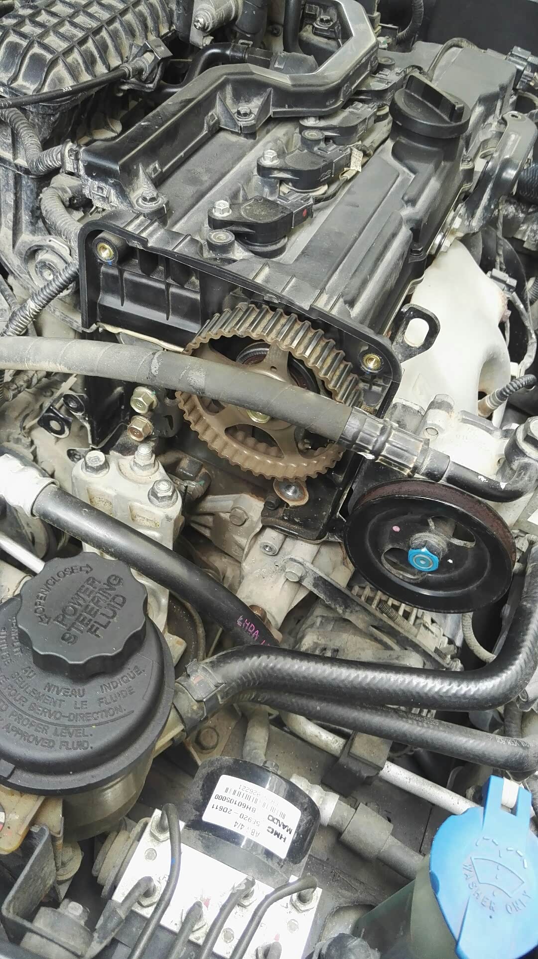 【图】求助,正在自己装正时皮带_伊兰特论坛_汽车之家论坛