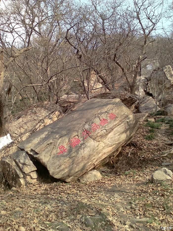 了九龙桥以后,走上登山阶梯不久,就见到满山的滚石,这是花果山怪石园