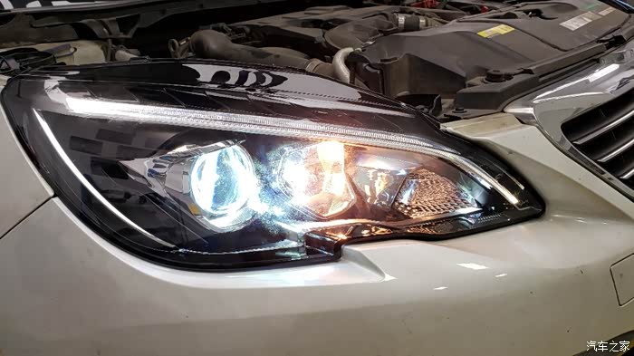 标致308s换新308大灯并改进口海拉5作业