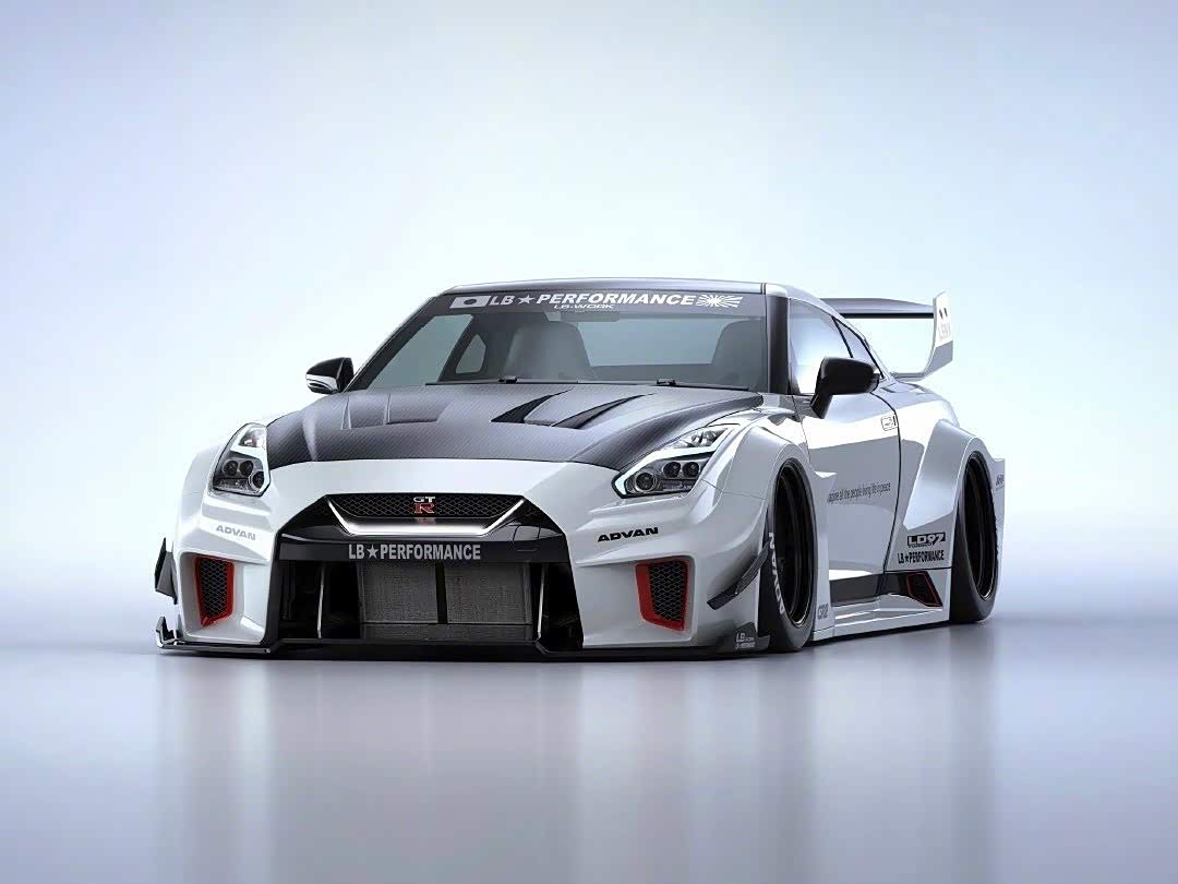 宽体战神gtr,这个姿态无敌了.