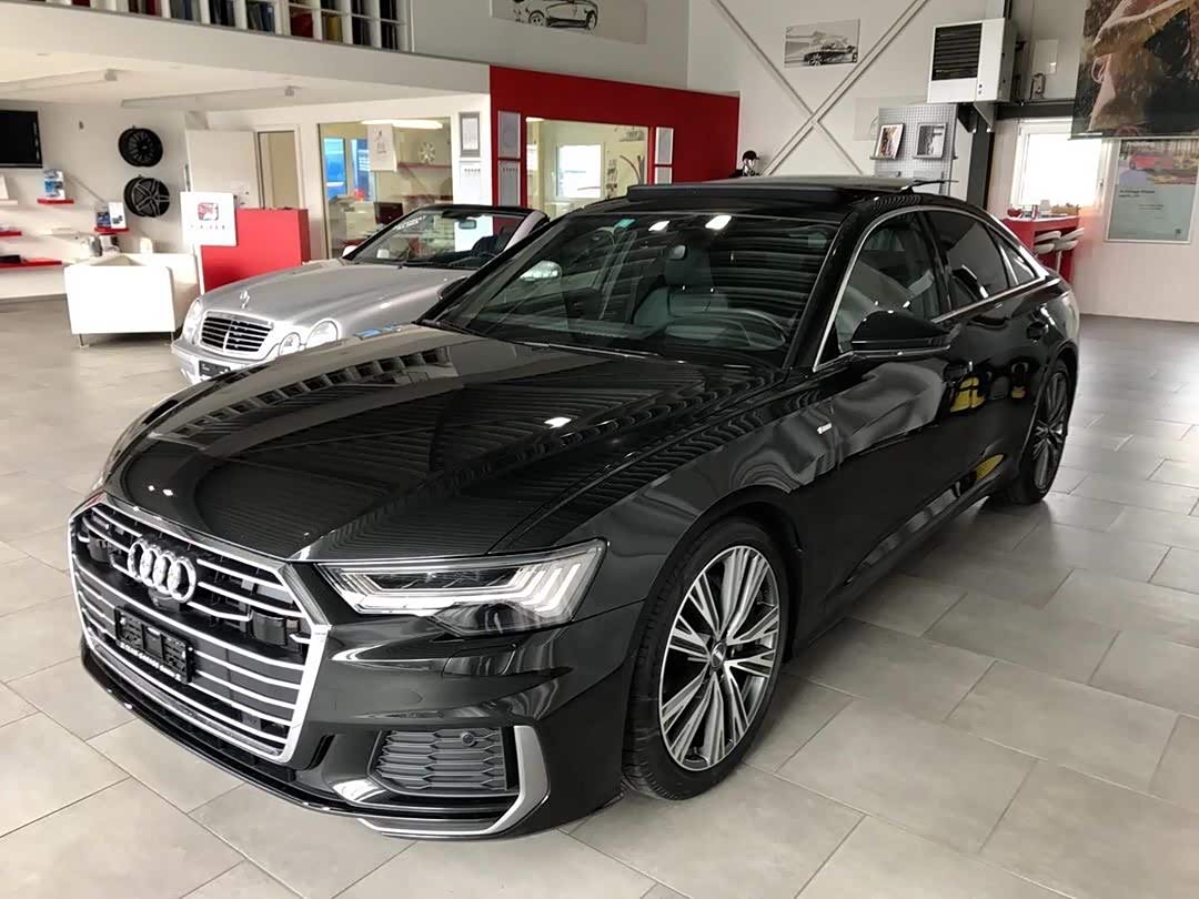 黑外黑内的奥迪a6,十分低调.