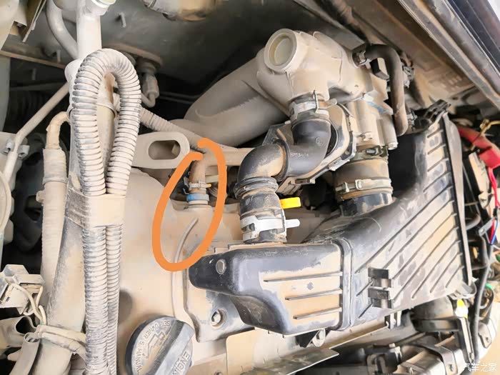 北斗星怠速不稳解决,原因就是单向废气阀坏了